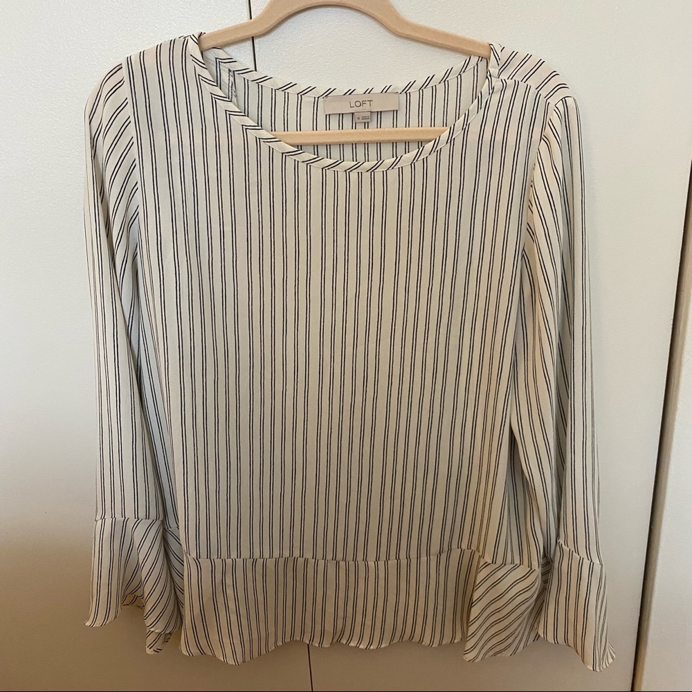 Loft striped blouse